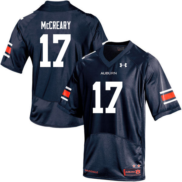 Men #17 Roger McCreary Auburn Tigers College Football Jerseys Sale-Navy